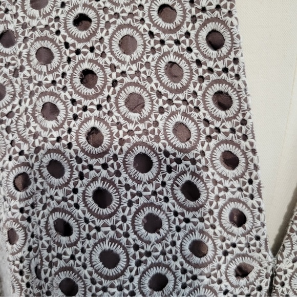 Suit Women's, Size 6 Jacket, Size 10 Skirt, Brown Polkadots, Seranni, Office - Picture 4 of 7